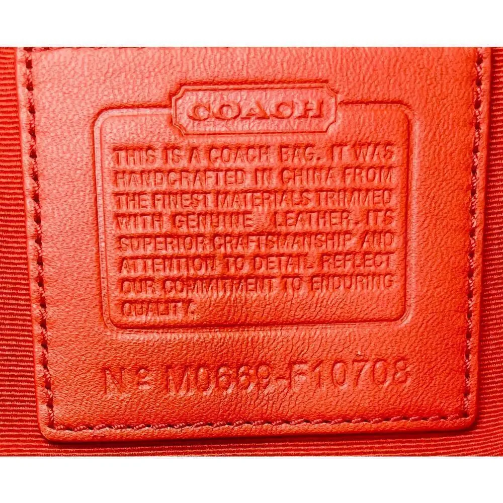Coach Cream Hobo Shoulder Bag with Red Tag